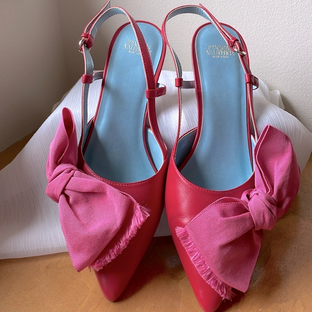 Frances Valentine Bow Slingbacks